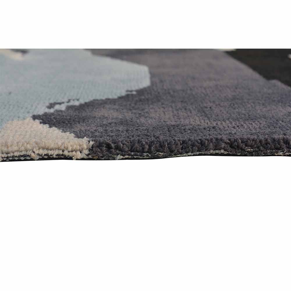 Rugs, (Presto) ICKC209C2X5, Black & Grey Abstract Polyester Carpet - VT15952-22X55 inches