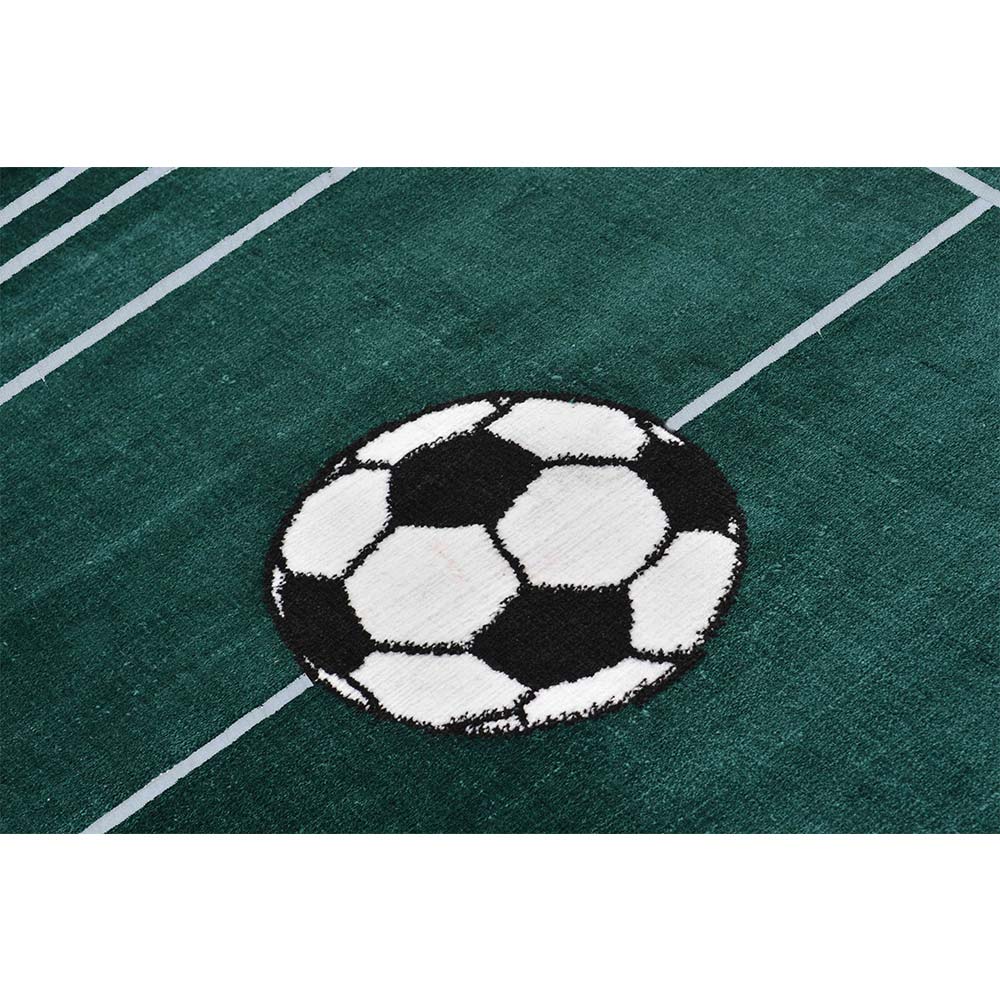 Rugs, (Presto), ICKC248C2X5, Football Field shaped Green and White Polyester Carpet, Rugs - VT-15959-22X55inches