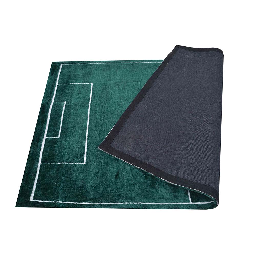 Rugs, (Presto), ICKC248C2X5, Football Field shaped Green and White Polyester Carpet, Rugs - VT-15959-22X55inches