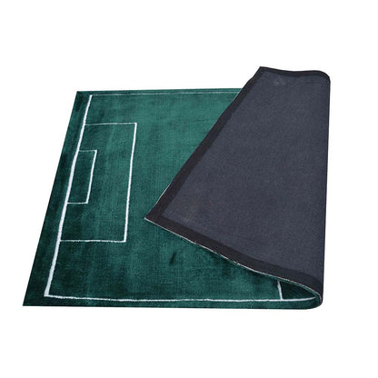 Rugs, (Presto), ICKC248C4X6, Football Field shaped Green and White Polyester Carpet, Rugs - VT-15959-48X72inches