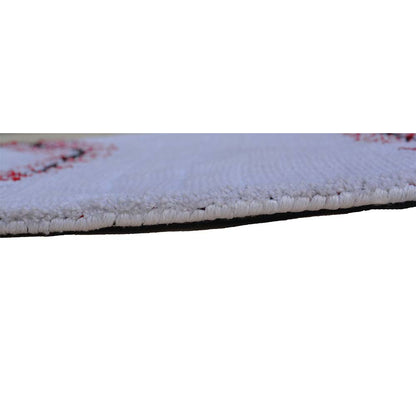 Rugs, (Presto), ICKC251C6X6, Baseball shaped White and Red Polyester Carpet, Rugs - VT-15961-72X72inches