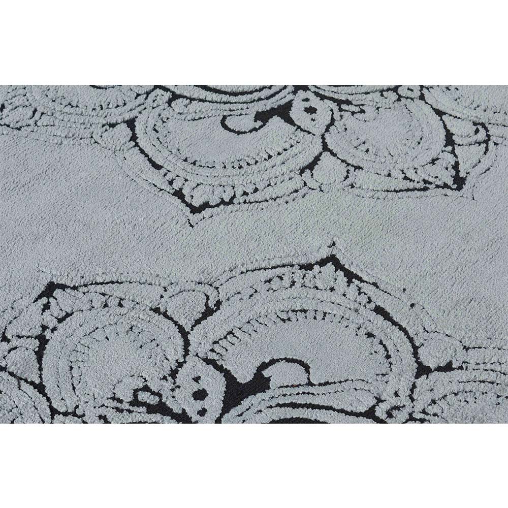 Rugs, (Presto), ICKC286C6X9, Grey and Black Abstract Polyester Carpet, Rugs - VT-15971-72X108inches