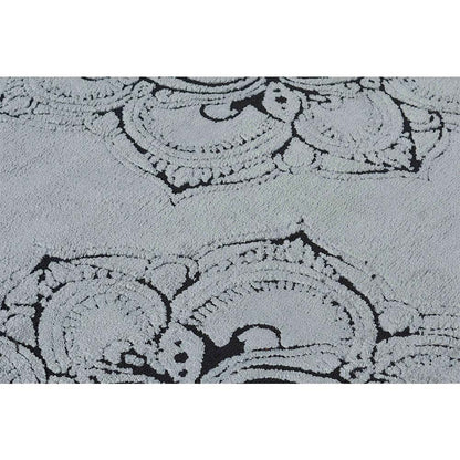 Rugs, (Presto), ICKC286C6X9, Grey and Black Abstract Polyester Carpet, Rugs - VT-15971-72X108inches