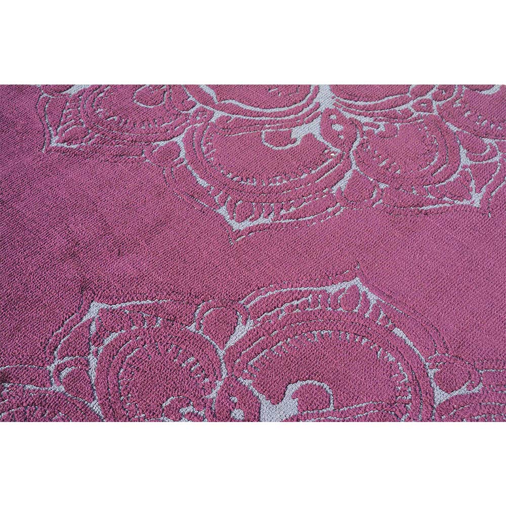 Rugs, (Presto), ICKC287C2X5, Purple and Grey Abstract Polyester Carpet, Rugs- VT-15972