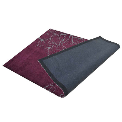 Rugs, (Presto), ICKC287C2X5, Purple and Grey Abstract Polyester Carpet, Rugs- VT-15972