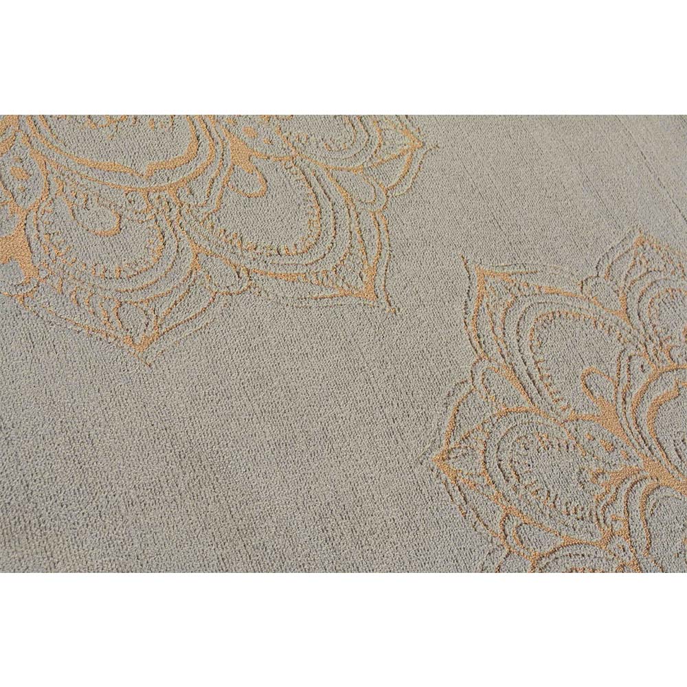 Rugs, (Presto), ICKC290C5X7, Gold and Grey Abstract Polyester Carpet, Rugs - VT-15973-60X84inches