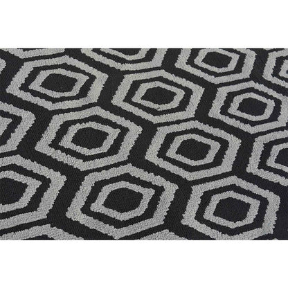 Rugs, (Presto), ICKC305C5X7, Black and Grey Abstract Polyester Carpet, Rugs - VT-15977-60X84inches