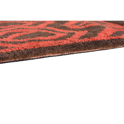 Rugs, (Presto), ICKC306C4X6, Brown and Orange Abstract Polyester Carpet, Rugs - VT-15978-48X72inches