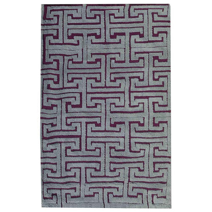 Rugs, (Presto), ICKC317C2X5, Grey and Purple Abstract Polyester Carpet, Rugs -VT-15980