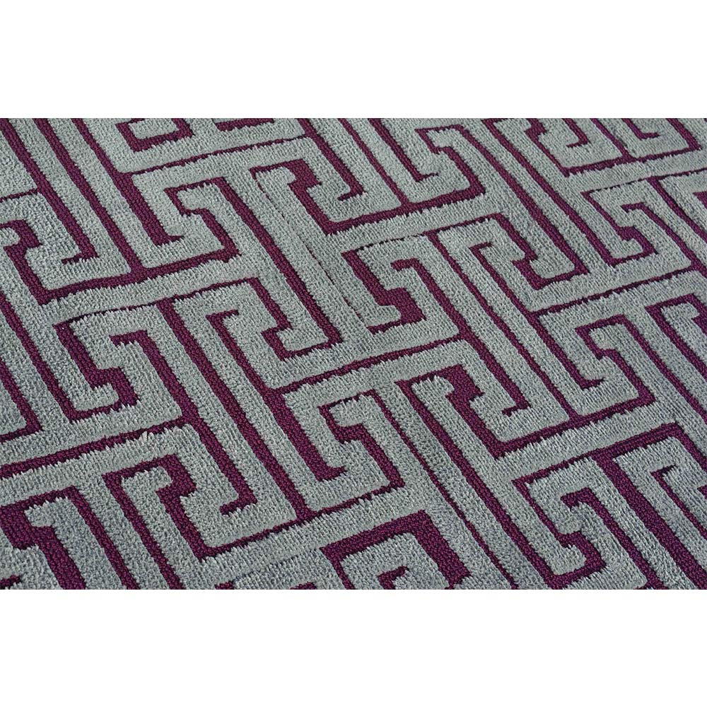 Rugs, (Presto), ICKC317C5X7,  Grey and Purple Abstract Polyester Carpet, Rugs -VT-15980-60X84inches