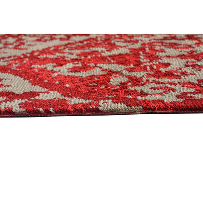 Rugs, (Presto), ICKC31C3X5, Red and Beige Abstract Polyester Carpet, Rugs -VT-15981-36X60inches