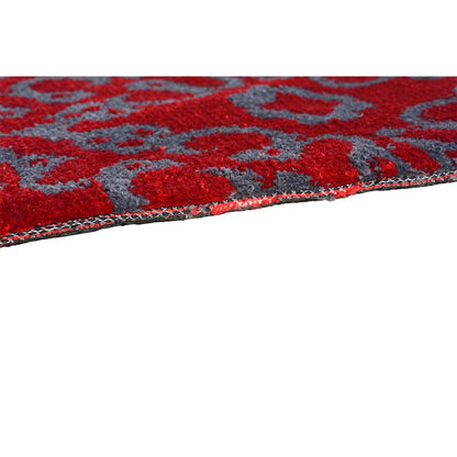 Rugs, (Presto), ICKC321C2X5, Red and Grey Abstract Polyester Carpet, Rugs -VT-15982