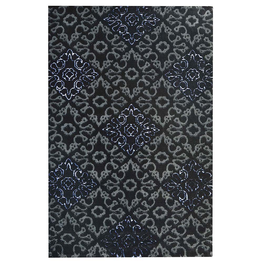 Rugs, (Presto), ICKC325C3X5, Black and Grey Abstract Polyester Carpet, Rugs -VT-15983-36X60inches