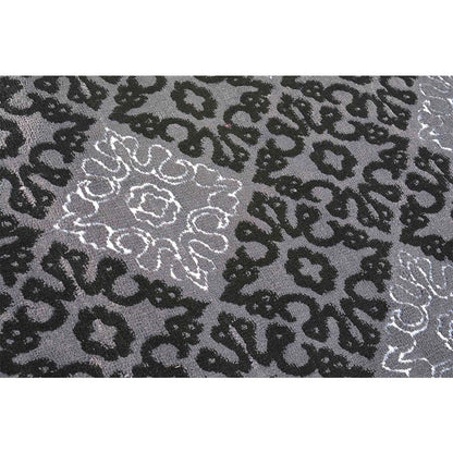 Rugs, (Presto), ICKC327C2X5, Grey and Black Abstract Polyester Carpet, Rugs -VT-15985