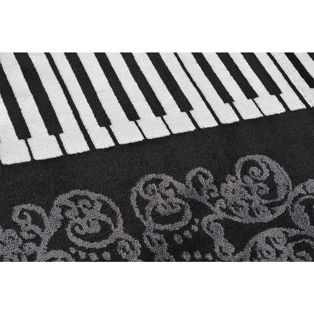 Rugs, (Presto), ICKC355C2X5, Black, White and Grey Abstract Polyester Carpet, Rugs -VT-15989