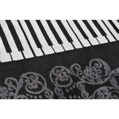 Rugs, (Presto), ICKC355C2X5, Black, White and Grey Abstract Polyester Carpet, Rugs -VT-15989-22X55inches