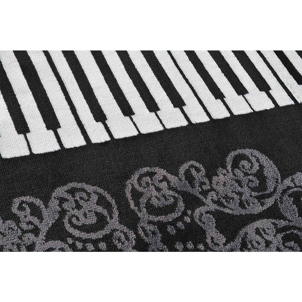 Rugs, (Presto), ICKC355C3X5, Black, White and Grey Abstract Polyester Carpet, Rugs -VT-15989-36X60inches