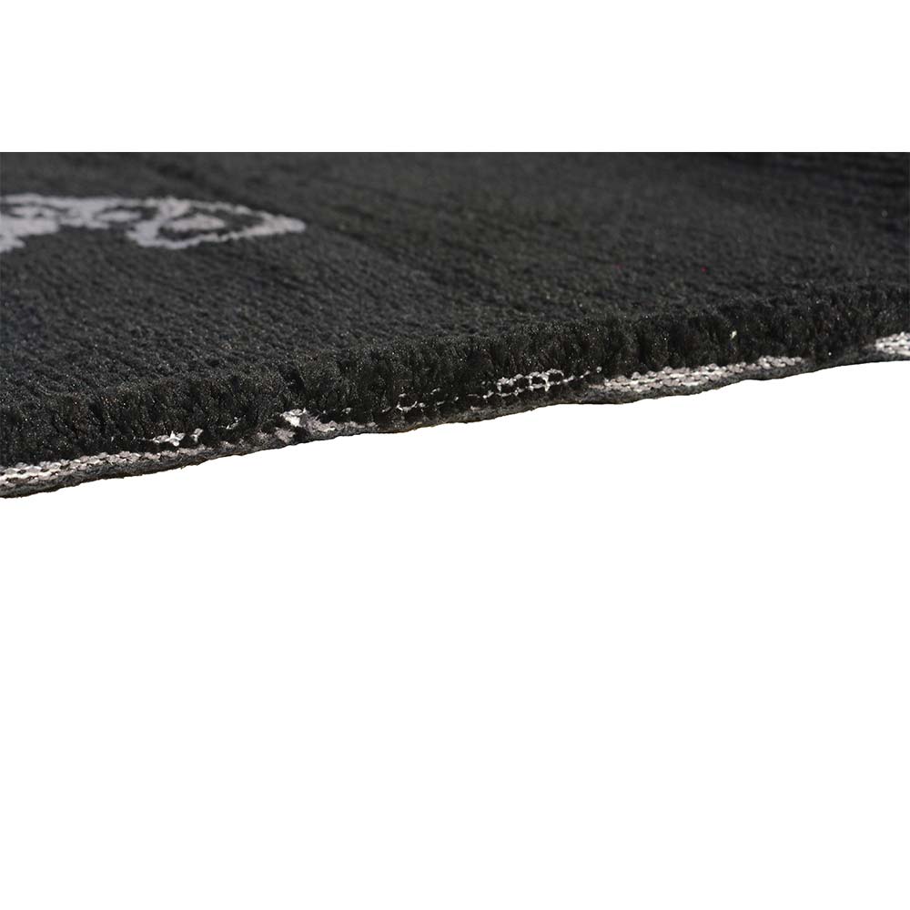 Rugs, (Presto), ICKC355C2X5, Black, White and Grey Abstract Polyester Carpet, Rugs -VT-15989-22X55inches