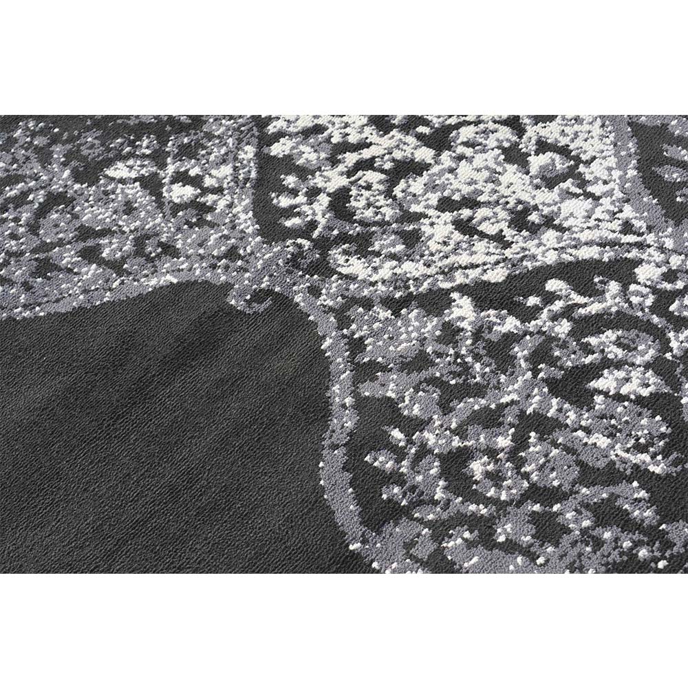 Rugs, (Presto), ICKC37C3X5, Black and Grey Abstract Polyester Carpet, Rugs -VT-15994-36X60inches