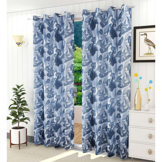 Curtain, (Presto) ICVOL1D32_LD2, Multicolor colour solid Long Door curtain Set of 2, Curtain-VT16001-44X108 inches