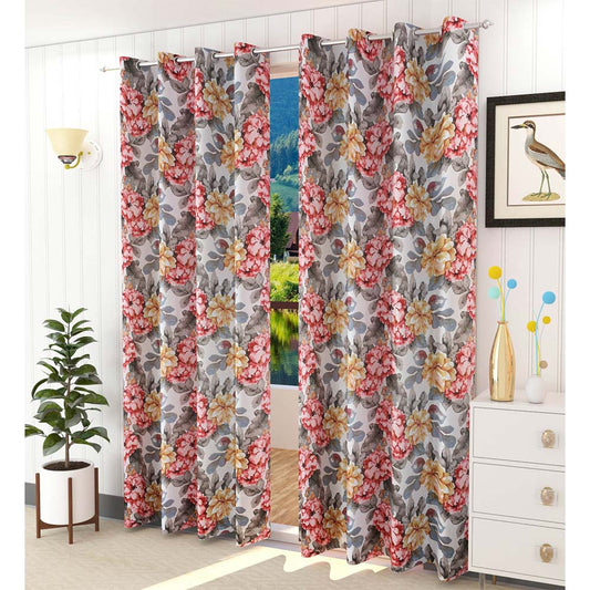 Curtain, (Presto) ICVOL2D13_LD2, Multicolor colour solid Long Door curtain Set of 2, Curtain-VT16004-44X108 inches