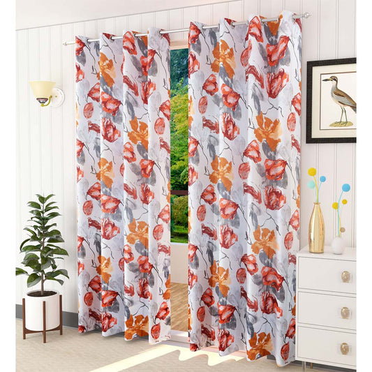 Curtain, (Presto) ICVOL2D14_LD2, Multicolor colour solid Long Door curtain Set of 2, Curtain-VT16005-44X108 inches