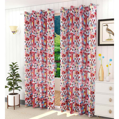 Curtain, (Presto) ICVOL2D15_LD2, Multicolor colour solid Long Door curtain Set of 2, Curtain-VT16006-44X108 inches