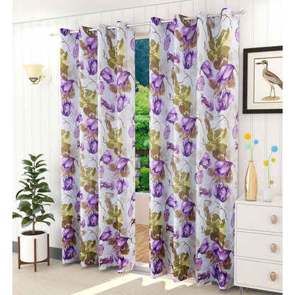 Curtain, (Presto) ICVOL2D22_D2, Multicolor colour solid Door curtain Set of 2, Curtain-VT16007-44X84 inches