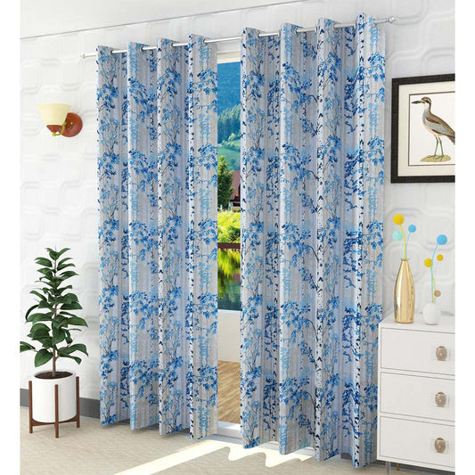 Curtain, (Presto) ICVOL2D25_LD2, Multicolor colour solid Long Door curtain Set of 2, Curtain-VT16008-44X108 inches