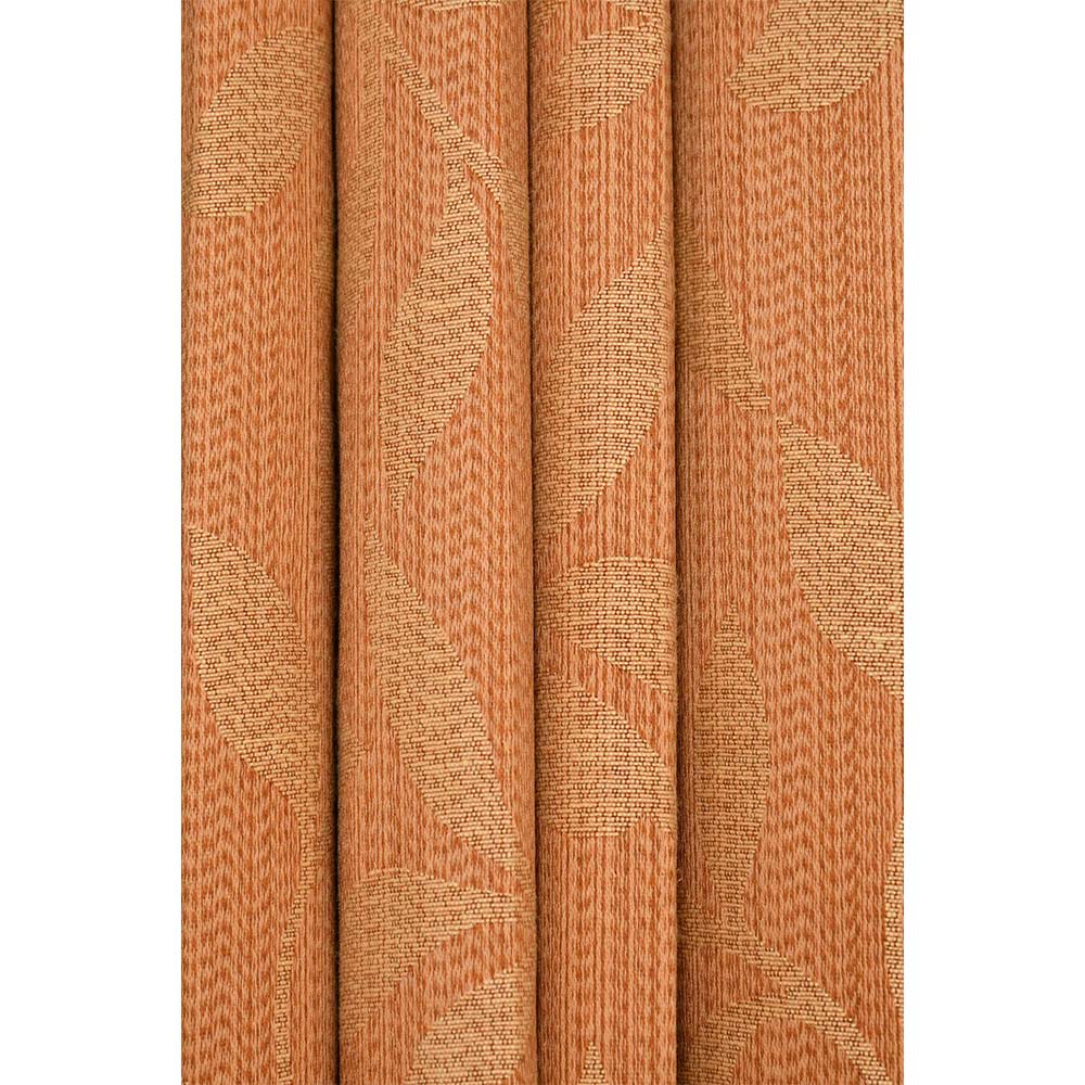 Curtain, (Presto) ICMMC02_D2, Dark Gold Color Floral Door curtain Set of 2 (44 X 84 inches), Curtain-VT16010-44X84 inches