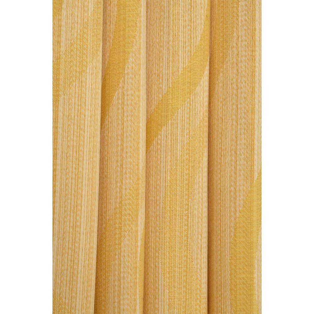 Curtain, (Presto) ICMMC15_LD2, Light Gold Color Geometrical Long Door curtain Set of 2 (44 X 108 inches), Curtain-VT-16014-44X108 inches