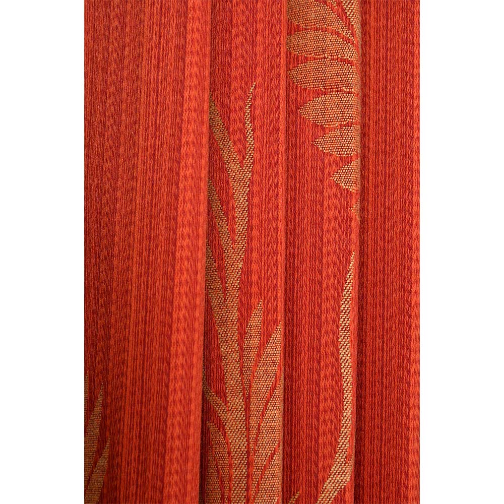 Curtain, (Presto) ICMMC21_LD2, Red Color Floral Long Door curtain Set of 2 (44 X 108 inches), Curtain-VT-16015-44X108 inches