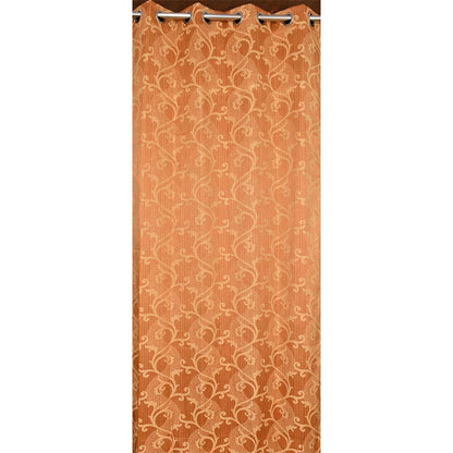 Curtain, (Presto) ICMMC32_LD2, Dark Gold Color Abstract Long Door curtain Set of 2 (44 X 108 inches), Curtain-VT-16017-44X108 inches