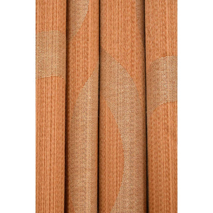 Curtain, (Presto) ICMMC42_LD2, Dark Gold Color Geometrical Long Door curtain Set of 2 (44 X 108 inches), Curtain-VT-16020-44X108 inches