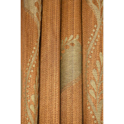 Curtain, (Presto) ICMMC53_LD2, Brown Color Abstract Long Door curtain Set of 2 (44 X 108 inches), Curtain-VT-16025-44X108 inches