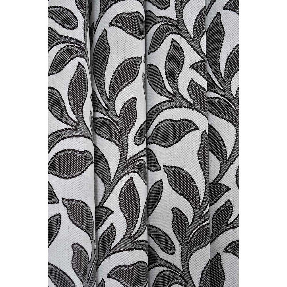 Curtain, (Presto) ICMML1725_LD2, Grey Color Floral Long Door curtain Set of 2, Curtain-VT16029-44X108 inches