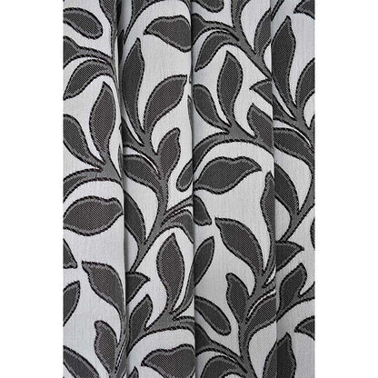 Curtain, (Presto) ICMML1725_W2, Grey Color Floral Window curtain Set of 2, Curtain-VT16029-44X60 inches