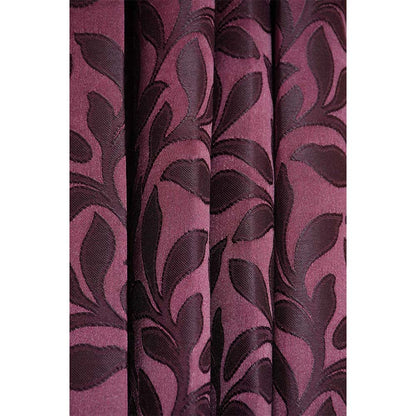 Curtain, (Presto) ICMML1727_LD2, Purple Color Floral Long Door curtain Set of 2, Curtain-VT16031-44X108 inches