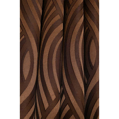 Curtain, (Presto) ICMML1742_D2, Brown Color Abstract Door curtain Set of 2, Curtain-VT16043