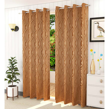 Curtain, (Presto) ICMML1743_LD2, Mouse  Color Abstract Long Door curtain Set of 2, Curtain-VT16044-44X108 inches