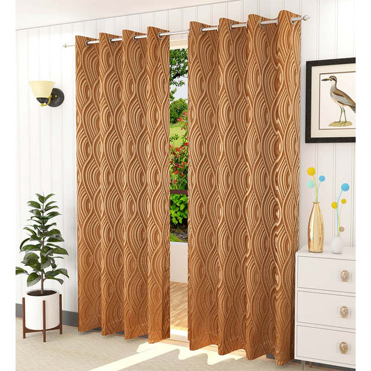 Curtain, (Presto) ICMML1743_D2, Mouse Color Abstract Door curtain Set of 2, Curtain-VT16044-44X84 inches