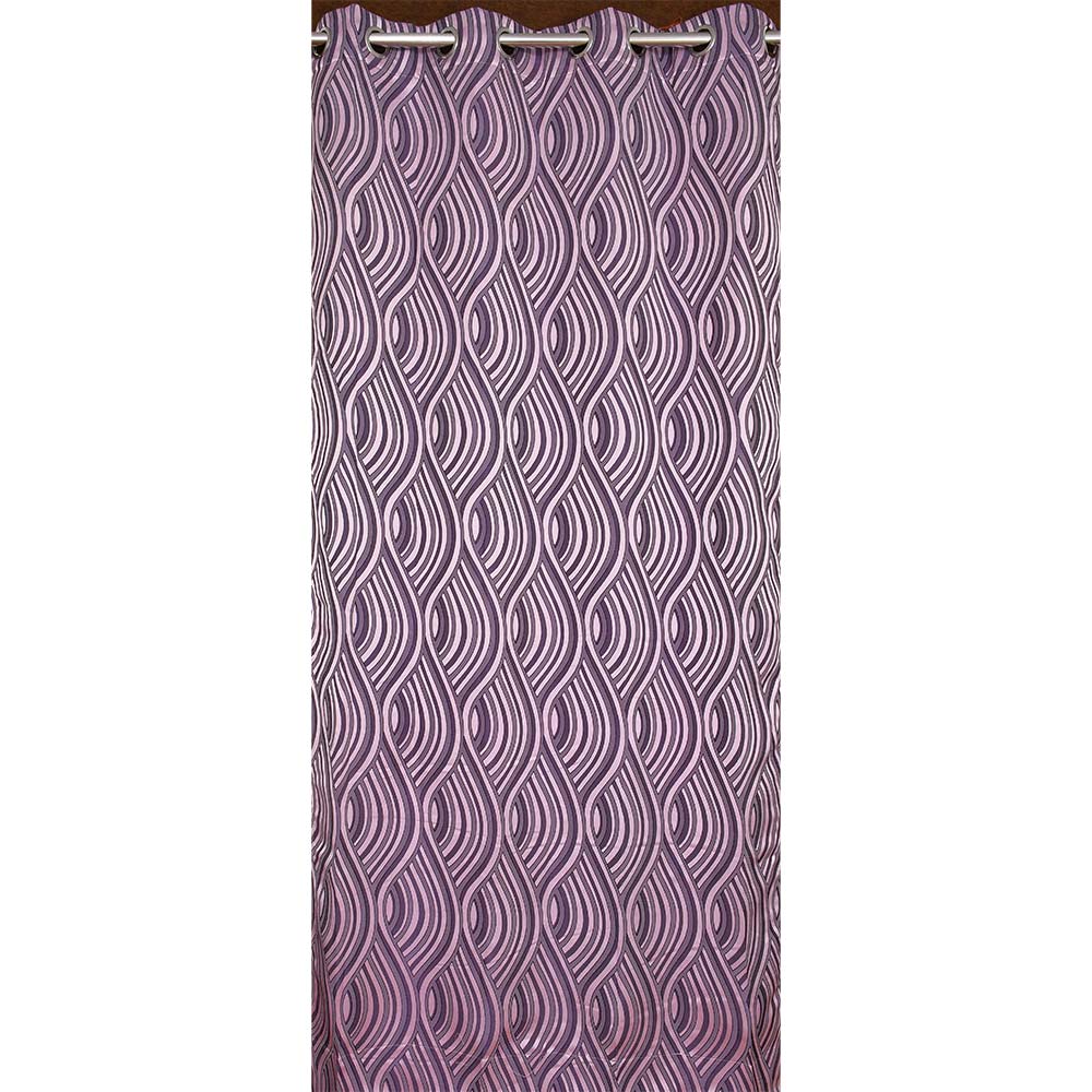 Curtain, (Presto) ICMML1744_LD2, Pink  Color Abstract Long Door curtain Set of 2, Curtain-VT16045-44X108 inches