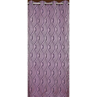 Curtain, (Presto) ICMML1744_LD2, Pink  Color Abstract Long Door curtain Set of 2, Curtain-VT16045-44X108 inches