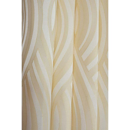 Curtain, (Presto) ICMML1746_LD2, Cream  Color Abstract Long Door curtain Set of 2, Curtain-VT16047-44X108 inches