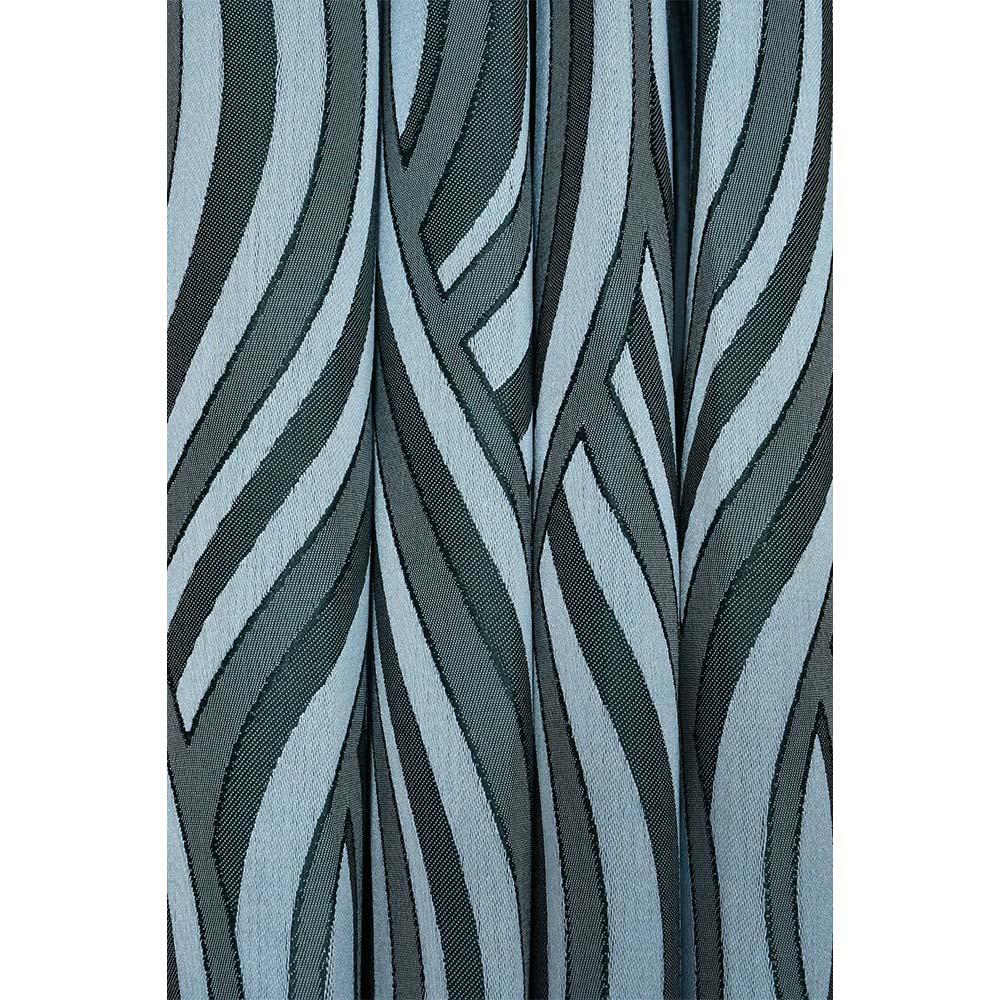 Curtain, (Presto) ICMML1749_W2, Blue Color Abstract Window curtain Set of 2, Curtain-VT16050-44X60 inches