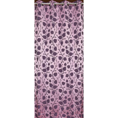 Curtain, (Presto) ICMML1754_W2, Pink Color Floral Window curtain Set of 2, Curtain-VT16053-44X60 inches