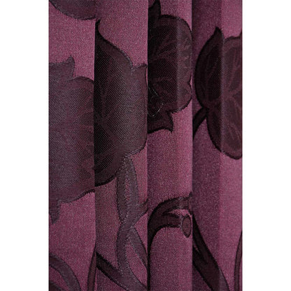 Curtain, (Presto) ICMML1757_LD2,  Purple Color Floral Long Door curtain Set of 2, 44 X 108 inches, Curtain-VT16055-44X108 inches