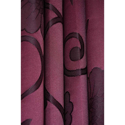 Curtain, (Presto) ICMML1767_W2, Purple Color Floral Window curtain Set of 2, 44 X 60 inches, Curtain-VT16064-44X60 inches