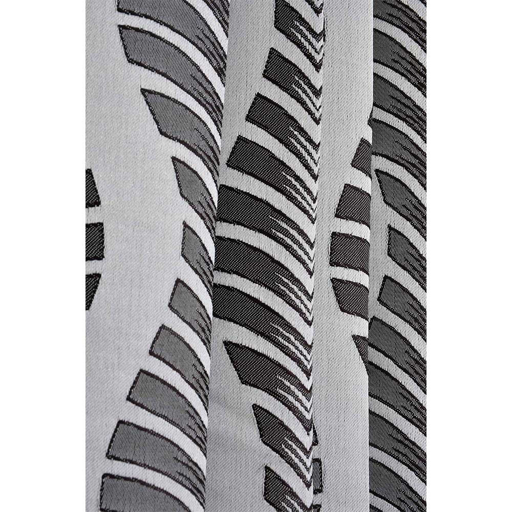 Curtain, (Presto) ICMML1775_W2, Black Color Abstract Window curtain Set of 2, Curtain-VT16071-44X60 inches