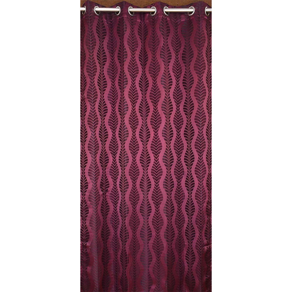 Curtain, (Presto) ICMML1777_LD2, Purple Color Abstract Long Door curtain Set of 2, Curtain-VT16073-44X108 inches